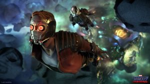 ทีมงานยืนยัน ใน Guardians of the Galaxy มีชุดแต่งกายให้เลือกรวม 39 ชุด โดยอ้างอิงจากจักรวาลคอมิกส์และหนัง
