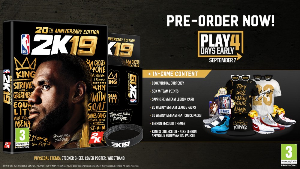 LeBron James ขึ้นปก NBA 2K19 20th Anniversary Edition 1 2KSWIN NBA2K19 AE Infographic HighRes ENG