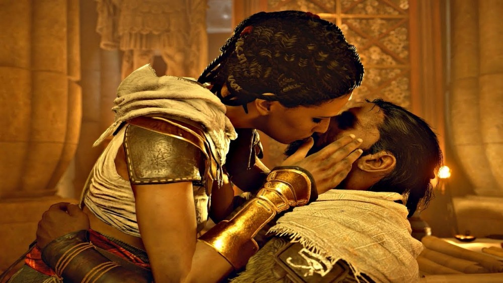 ดับฝันสายหื่น ! Assassin's Creed Odyssey จะไม่มีฉากโป๊เปลือย 2 Bayek and his wife