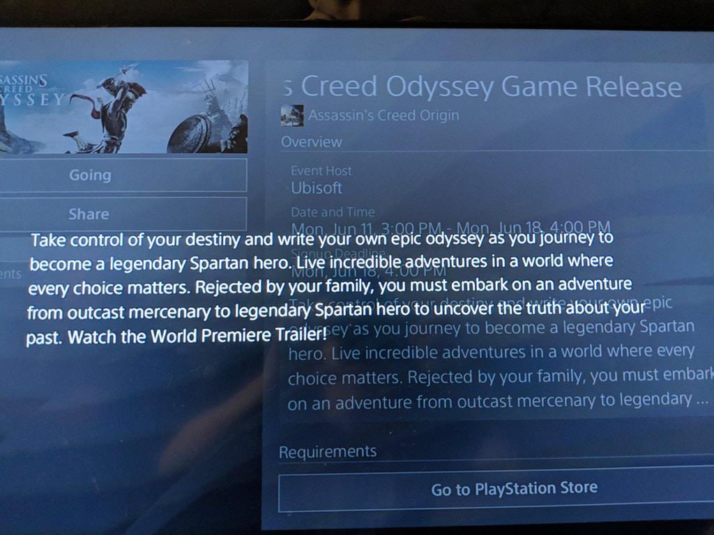 งามไส้ ! ข้อมูล Assassin's Creed Odyssey ถูกปล่อยรั่วโดยโซนี่ 2 Assassin's Creed Odyssey