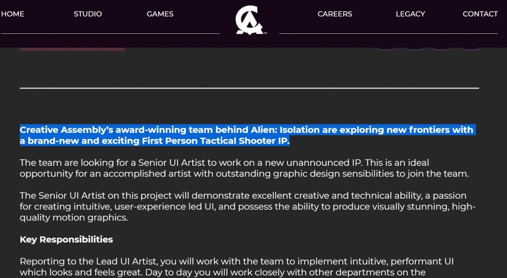 ผู้สร้าง Alien Isolation ซุ่มพัฒนาเกม FPS เกมใหม่อยู่ 2 Alien Isolation