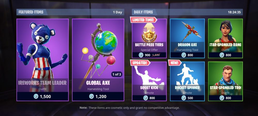 Fortnite Mobile ทำรายได้มากกว่า PUBG MOBILE 5 เท่า 4 Fortnite Shop