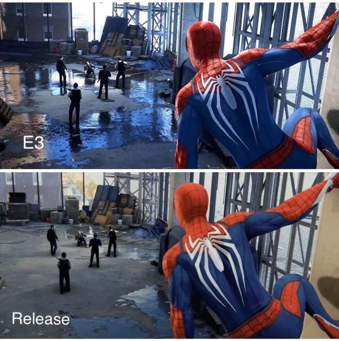 แฟน Marvel's Spider - Man โวยเกมโดน Downgrades 3 spider man2
