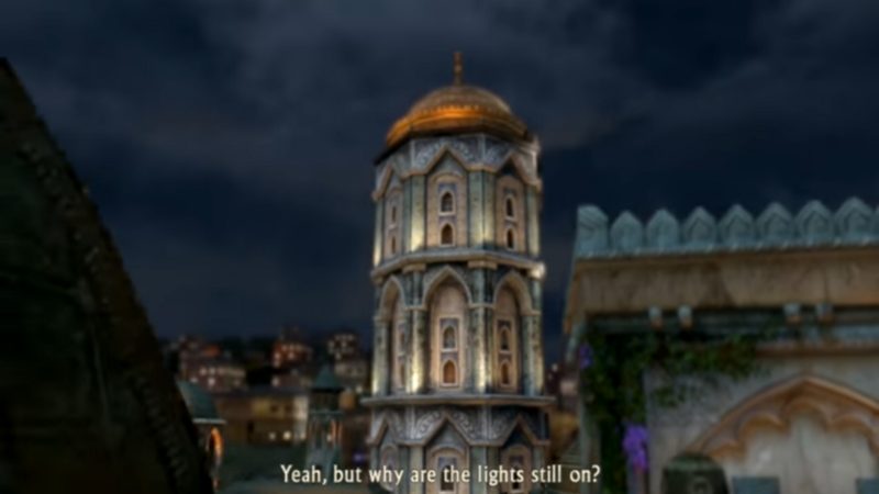 มาดูกันว่าเกม Uncharted นำทางผู้เล่นอย่างไร 4 tower in Uncharted 2