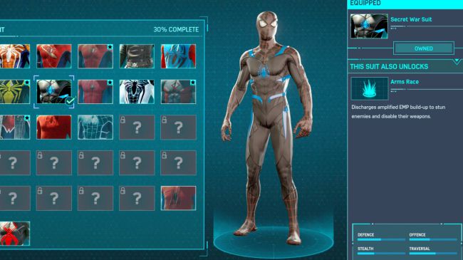 รวมชุดจาก Spider-Man ทั้งหมด พร้อมวิธีได้รับ 8 Spider-Man