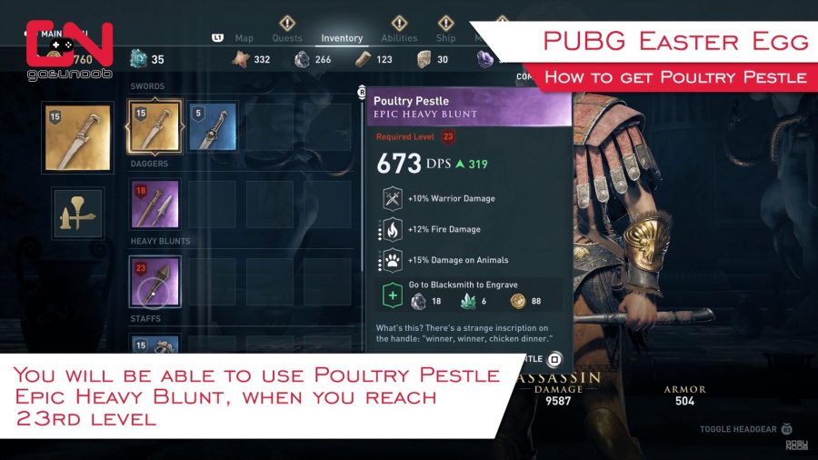 PUBG ไปโผล่ใน Easter Egg ของเกม Assassin’s Creed Odyssey 2 pubg243