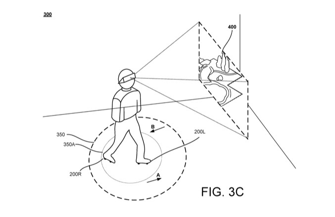 Google จดสิทธิบัตรรองเท้าสำหรับ VR 1 Google Shoes for VR