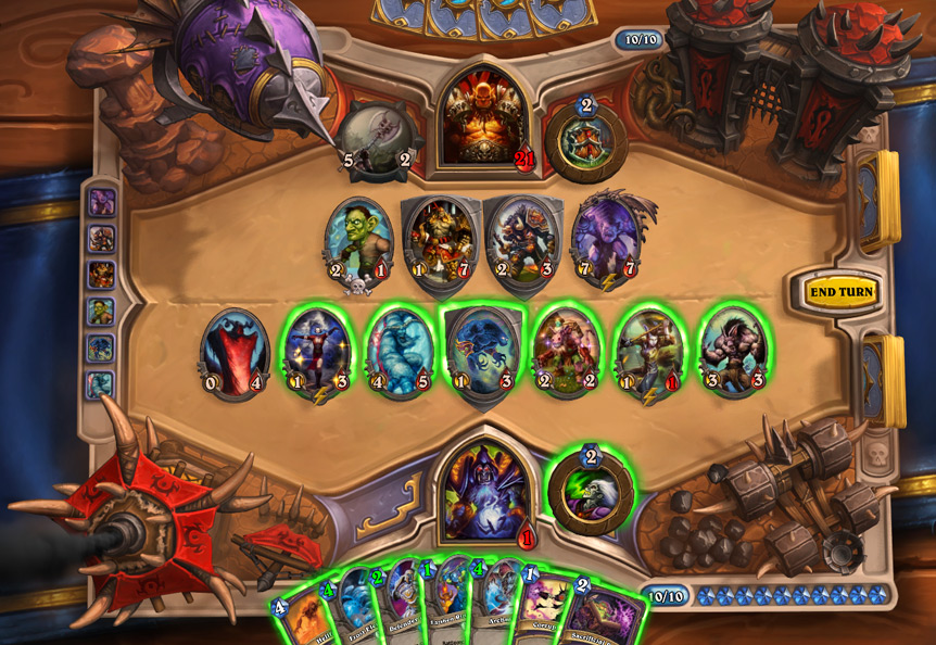 รวมเกมการ์ดออนไลน์ที่น่าจับตามองในยุคนี้ 3 Hearthstone gameplay