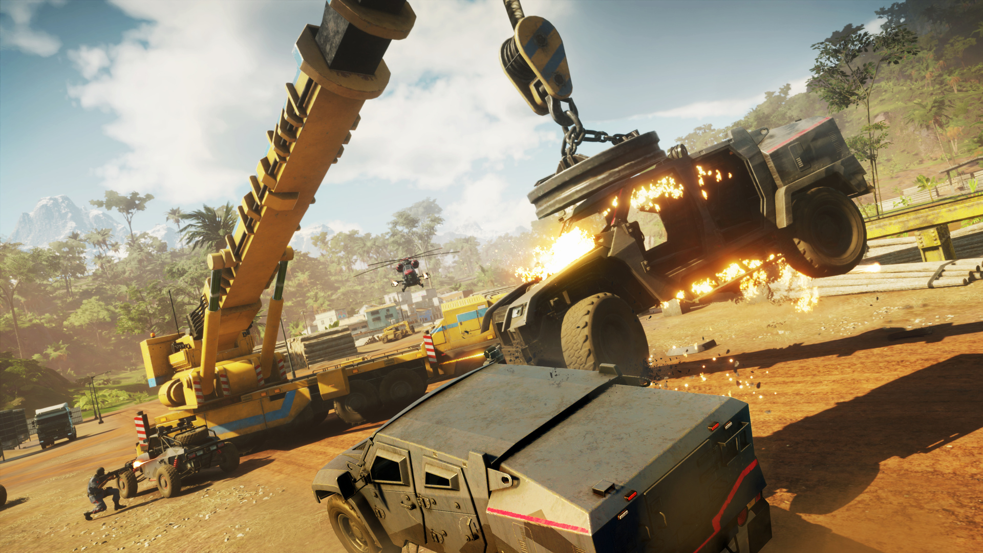 ชม Screenshot ใหม่ของ Just Cause 4 10 JC4 Construction vehicle