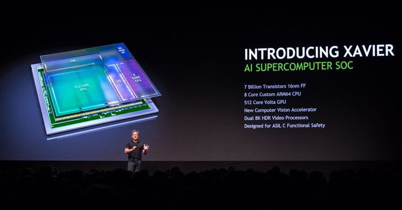 Nvidia เตรียมพัฒนา AI สำหรับรถยนต์ไร้คนขับให้ประเทศจีน 2 Nvidias Xavier 1