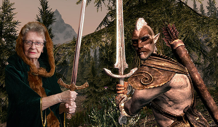 แฟนเกมเรียกร้องใส่ "คุณย่าแห่ง Skyrim" เป็น NPC ในเกม The Elder Scrolls VI 4 Shirley Curry
