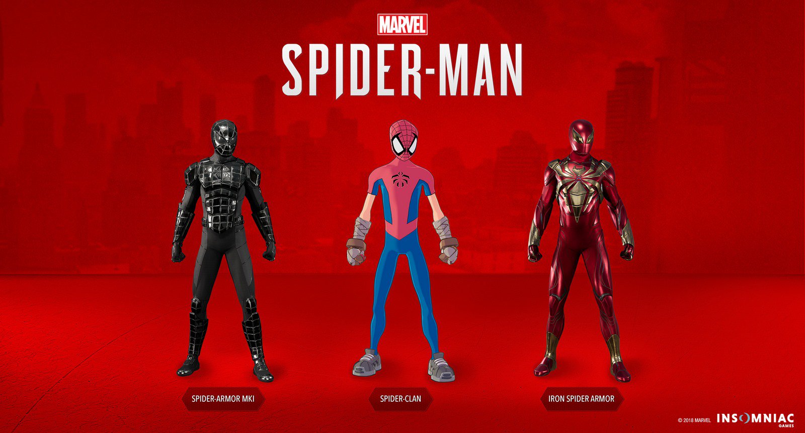 Spider Man DLC suits