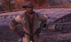 ผู้เล่น Fallout 76 สวมบทเป็น Preston Garvey ร้องขอให้ผู้เล่นอื่นช่วยเหลือชุมชน