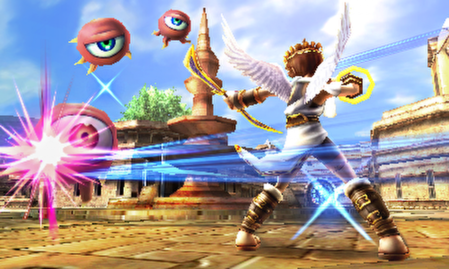 เปิดตำนานเกม Kid Icarus การผจญภัยของเทวดาผู้พิทักษ์ กับสงครามแห่งสามโลก 16 11 Evolution Kid Icarus 3DS Landing Mode