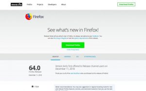 Firefox 64 ปรังปรุงการจัดการ Tab และระบบแนะนำ Extensions อัจฉริยะ