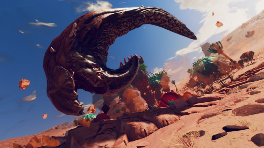 Starlink: Battle for Atlas ทะยานไปพร้อมกับคอนเทนต์ใหม่ ที่จะอัปเดตให้ฟรี ที่จะมาในช่วงเทศกาลวันหยุด 2 STLK Screenshot Kirite Sandworm 181220 4PM CET 1545314580