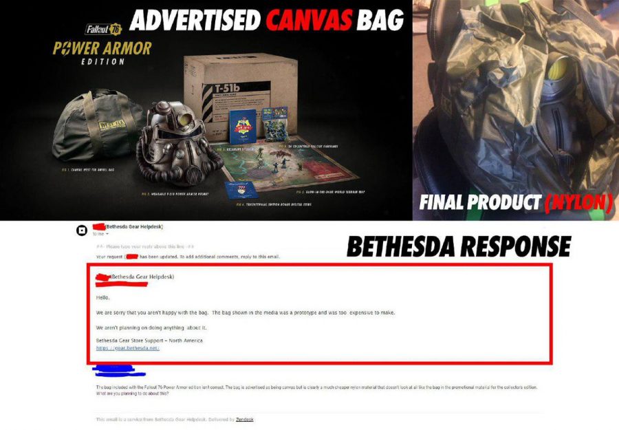 กลับใจ! Bethesda รับเปลี่ยนกระเป๋าสำหรับผู้จอง Fallout 76 เป็นผ้า Canvas เหมือนเดิม 3 fallout 76