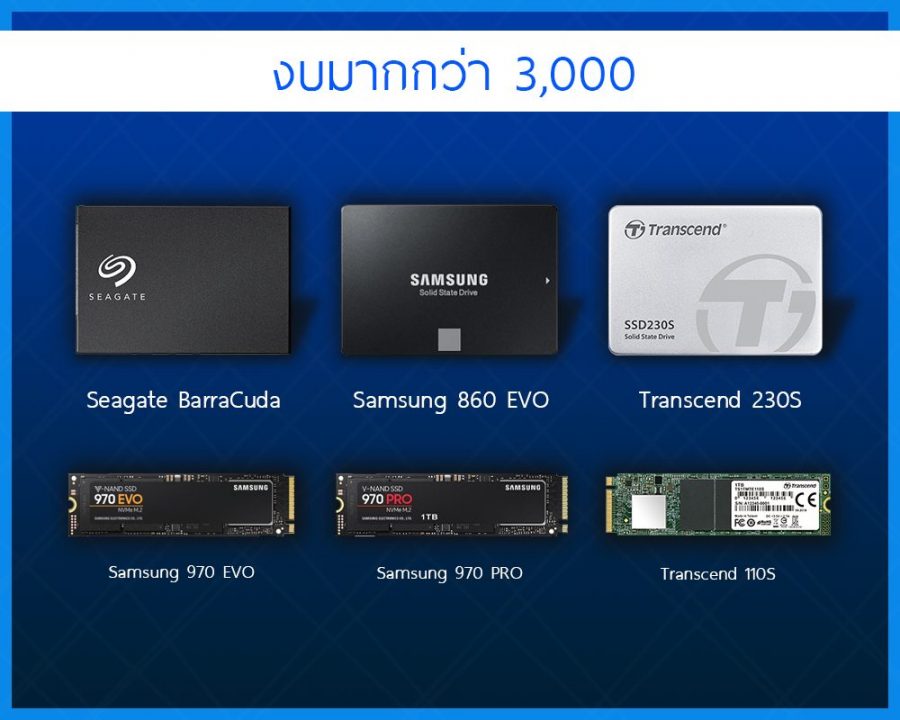รวบรวม SSD ที่น่าสนใจในแต่ละช่วงราคาจากหลักร้อย-หลักหมื่น 8 06 1