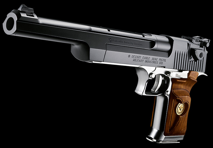 5 อาวุธปืนที่น่าจดจำในซีรีส์ Resident Evil 5 Desert Eagle .50 AE gun 1