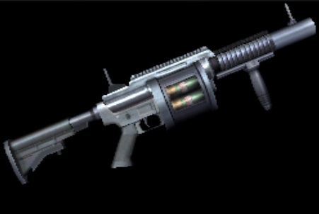 5 อาวุธปืนที่น่าจดจำในซีรีส์ Resident Evil 6 Grenade Launcher 2002
