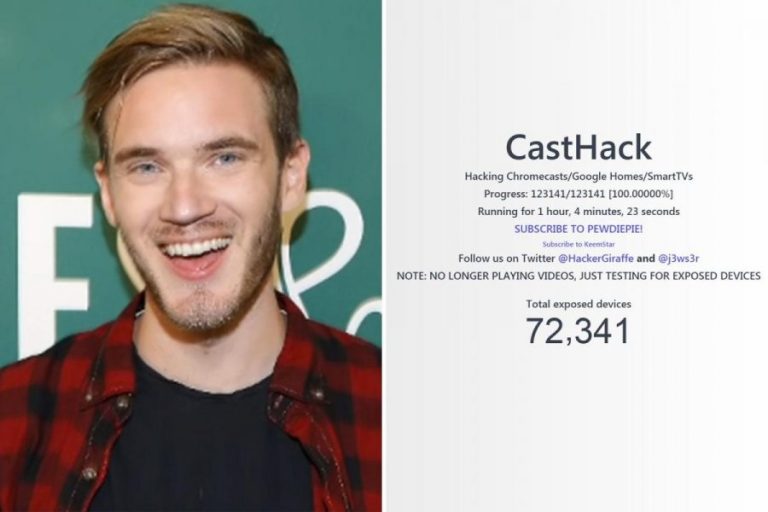 แฮกเกอร์เจาะ Chromecast และ Smart TV เพื่อโปรโมต PewDiePie 7 แฮกเกอร์เจาะ Chromecast และ Smart TV เพื่อโปรโมต PewDiePie