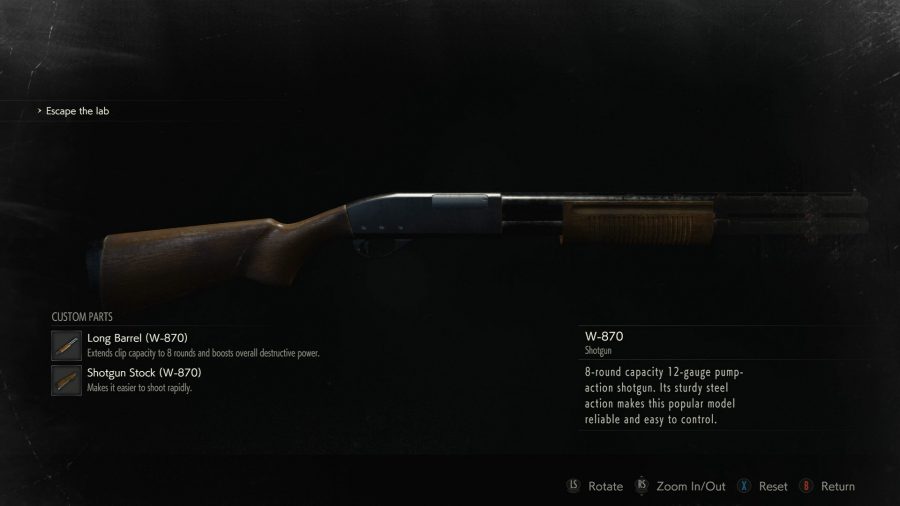 จุดเก็บอาวุธและชิ้นส่วนอัพเกรดทั้งหมดใน Resident Evil 2 Remake 4 resident evil 2 remake guns w 870