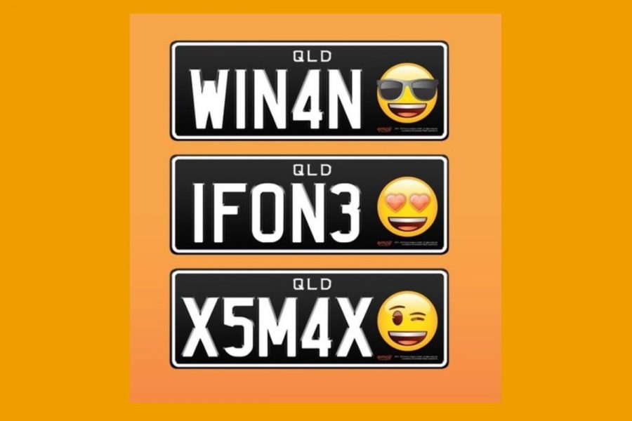 Emoji license plates