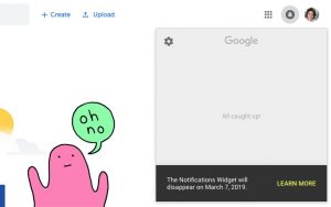 Google เตรียมถอน Notification Widget ในเดือนมีนาคมนี้