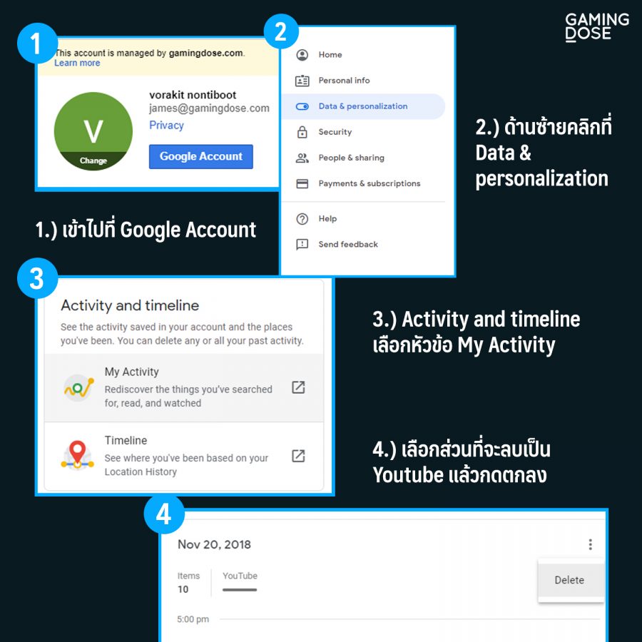 14 03 2561 เข้าไปที่ Google Account