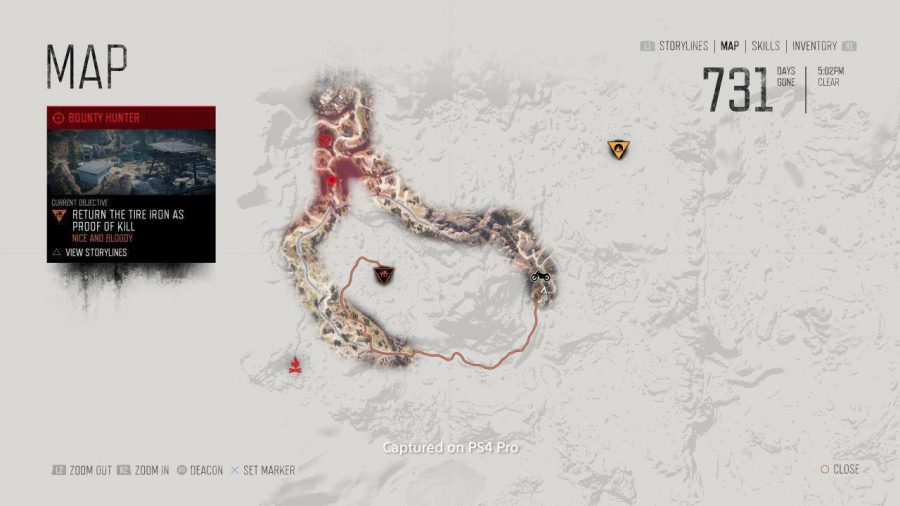 เปิดเผย ! ภาพแผนที่ภายในเกม Days Gone ขนาดเต็ม 3 Days Gone 1