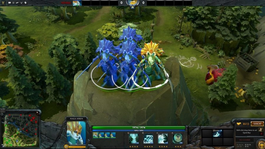 เมื่อร่างเดียวนั้นมันไม่พอ เชิญพบกับ 10 วิธีแยกร่างจาก Dota 2 8 NagaSiren mirror images