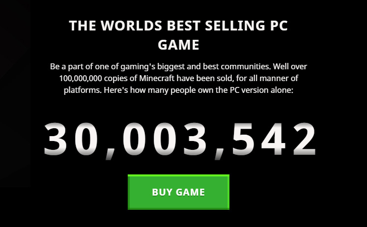 minecraft pc sales