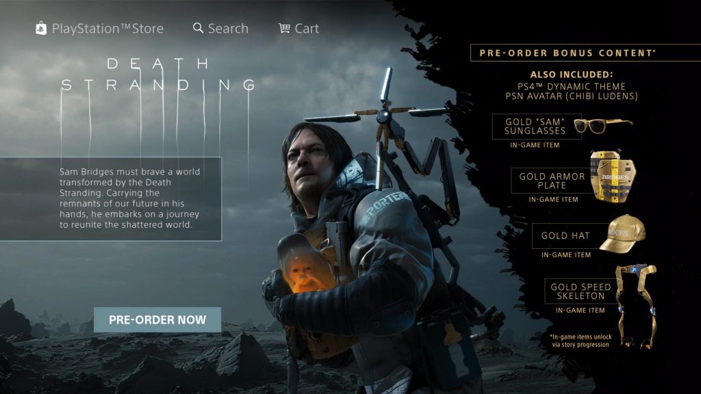 Death Stranding Pre Order Ad