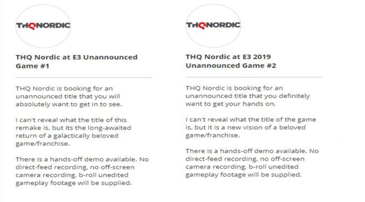 THQ Nordic Unannounced Games