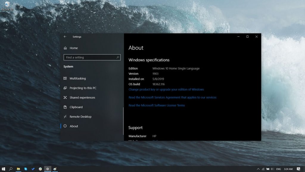 อัพเดตใหม่ Windows 10 มาพร้อมกับ Light Theme และตัวควบคุมการอัพเดต 2 Windows 10 May 2019 Update patch