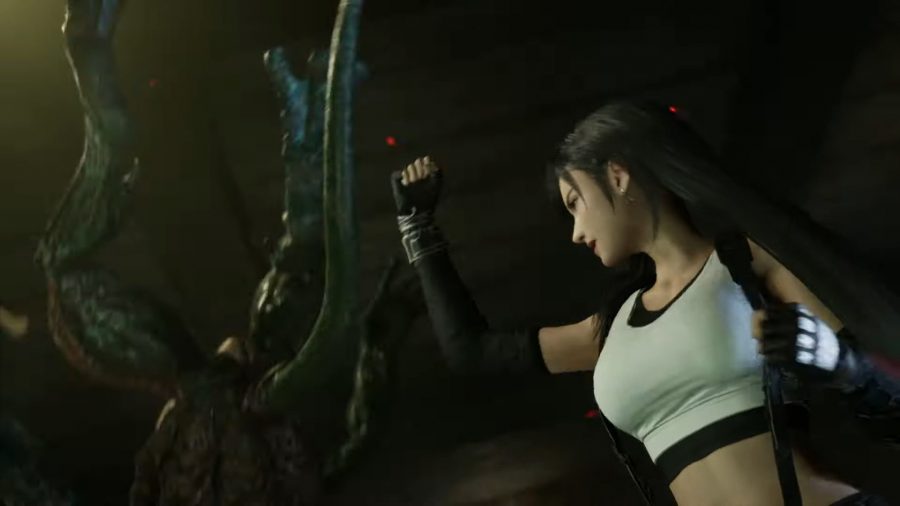 final fantasy vii remake trailer tifa uppercut