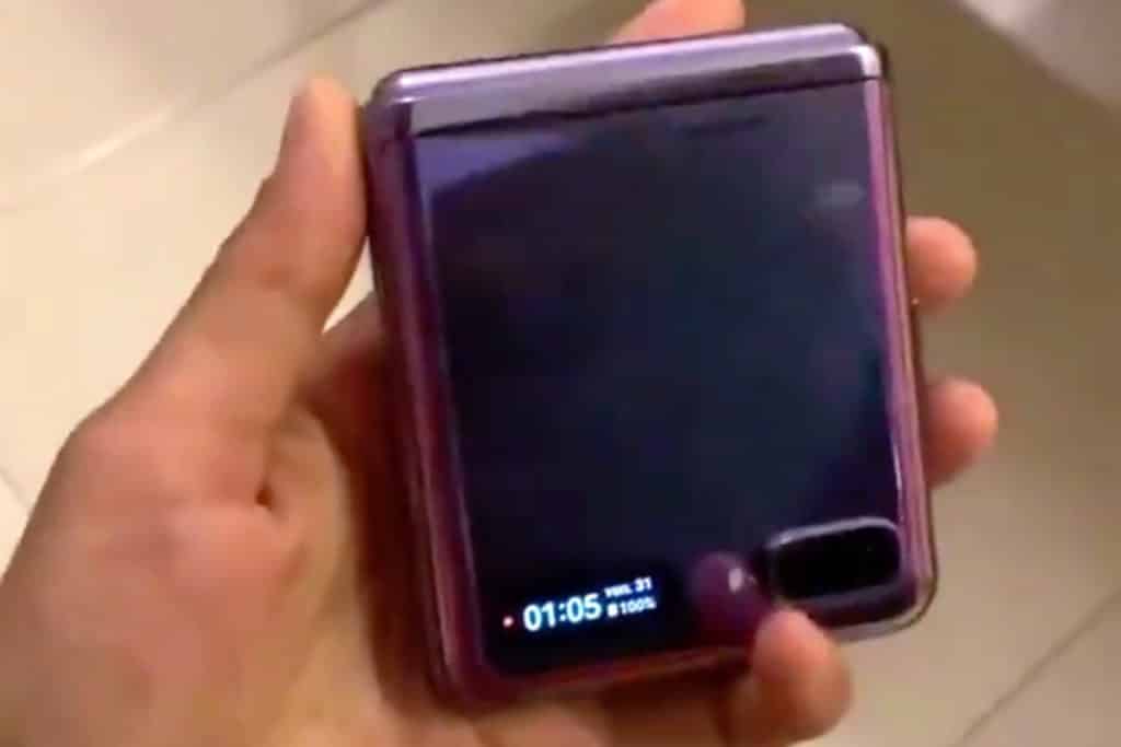 หลุดวิดีโอสาธิตการใช้งาน Samsung Galaxy Z Flip รุ่น Prototype 1 Samsung