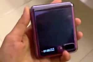หลุดวิดีโอสาธิตการใช้งาน Samsung Galaxy Z Flip รุ่น Prototype
