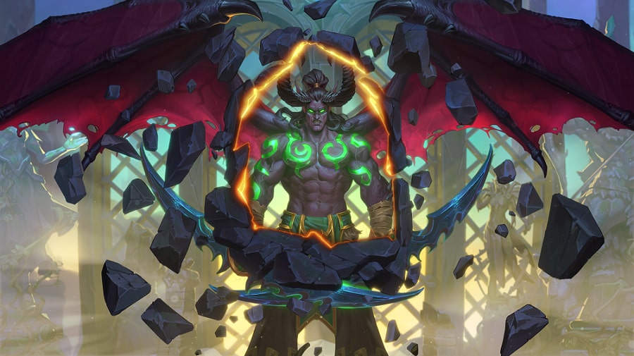 Hearthstone™ เตรียมอัพเดตใหม่ร้อนแรงต้อนรับปีแห่งฟีนิกซ์ 3 Illidan Stormrage Hero Cinematic Still image