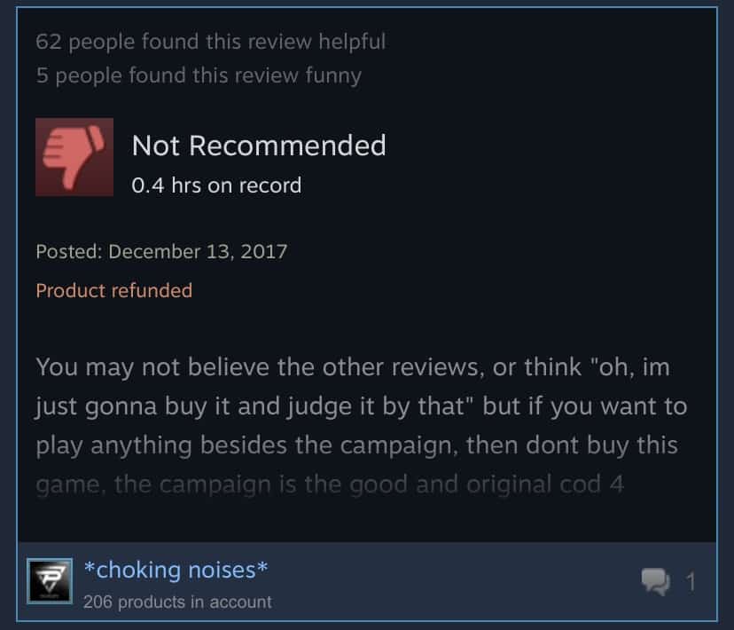 Steam เพิ่มระบบใหม่ในหน้า Review แสดงให้เห็นว่าผู้รีวิว Refund เกมไปแล้วหรือยัง 3 steam review refund
