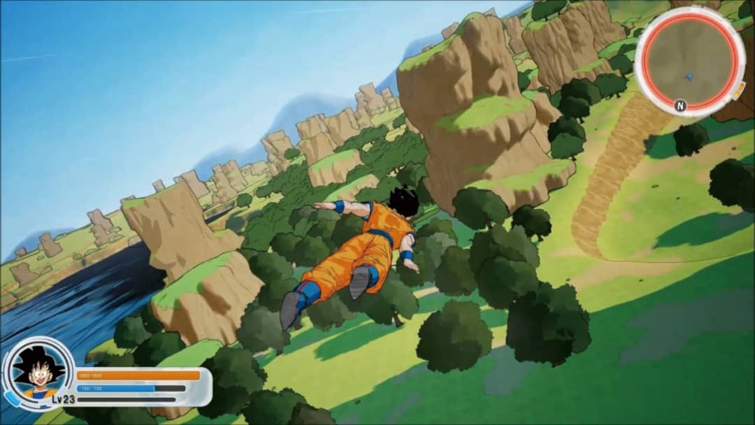 เผยภาพ Dragon Ball Z : Kakarot ในช่วงต้นของการพัฒนาที่มีกราฟิกแบบลายเส้นหนังสือการ์ตูน 2 Dragon Ball Z UI