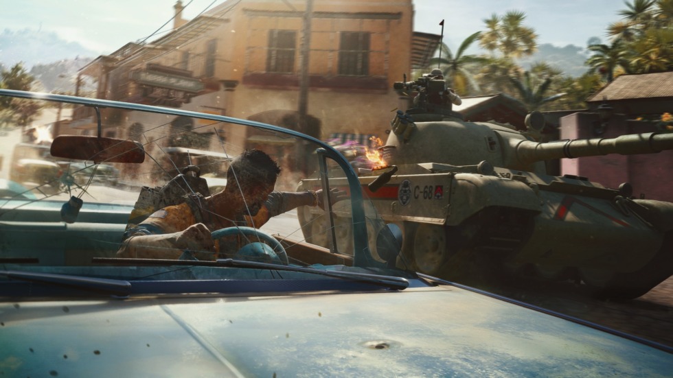ฉาก Cut-Scene ใน Far Cry 6 จะเป็นภาคแรกที่มีมุมมองแบบ Third Person และอาจได้เห็นตัวละครของเราด้วย 3 Car Chase