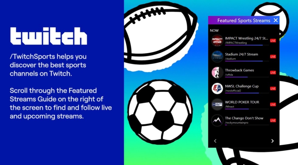 Twitch เปิดช่อง TwitchSports และเพิ่มหมวดไลฟ์สตรีมถ่ายทอดสดประเภท "กีฬา ...