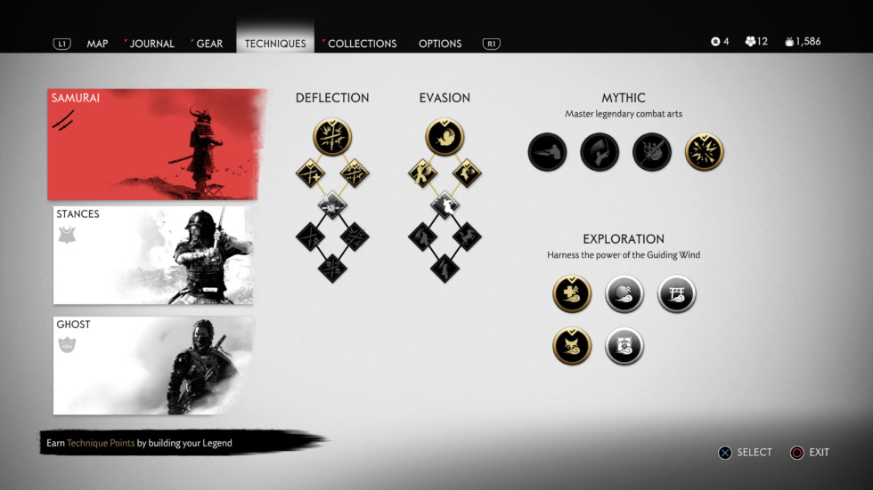 Review : Ghost of Tsushima 6 technique screen