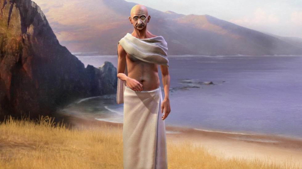 ผู้สร้าง Civilization เผยว่า Bug ที่ทำให้คานธีกลายเป็นคนหัวร้อนบ้าสงคราม ไม่เคยเกิดขึ้นแต่แรก 2 Mahatma Gandhi Civ5