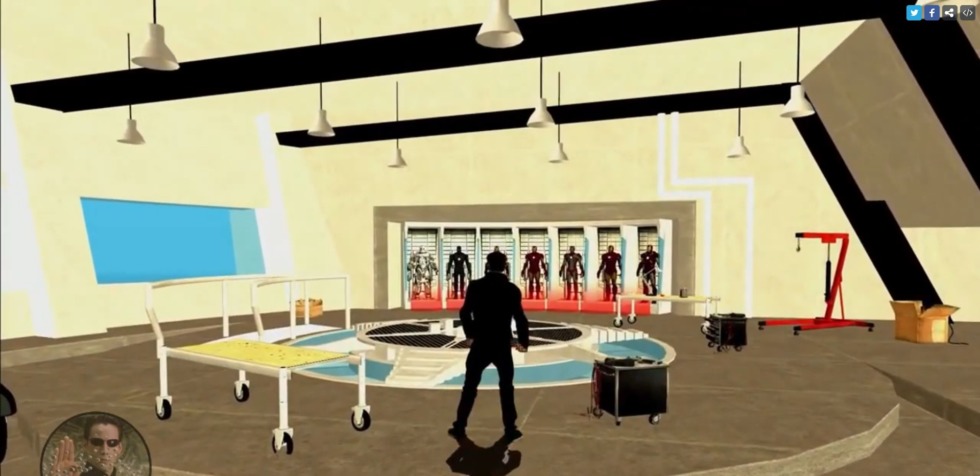 แฟนเกมสุดเจ๋ง สร้างบ้านของ Tony Stark พร้อมชุดเกราะ Iron Man ขึ้นมาในม็อด GTA: San Andreas