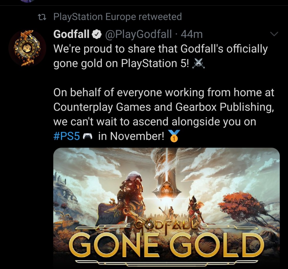 Gone Gold คืออะไร ? ความหมายที่แท้จริงของคำนี้ในการพัฒนาเกม 3 Screenshot 20200917 181520 Twitter