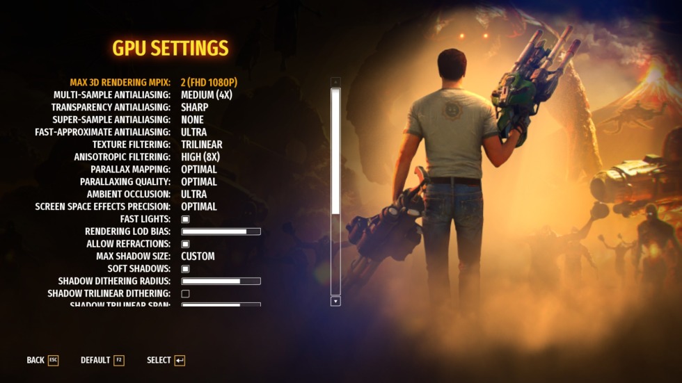 Review: Serious Sam 4 เกมเดินถอยหลังยิง ที่เนื้อเรื่องเองก็ถอยหลังตาม! 10 Serious Sam 4 GPU Settings