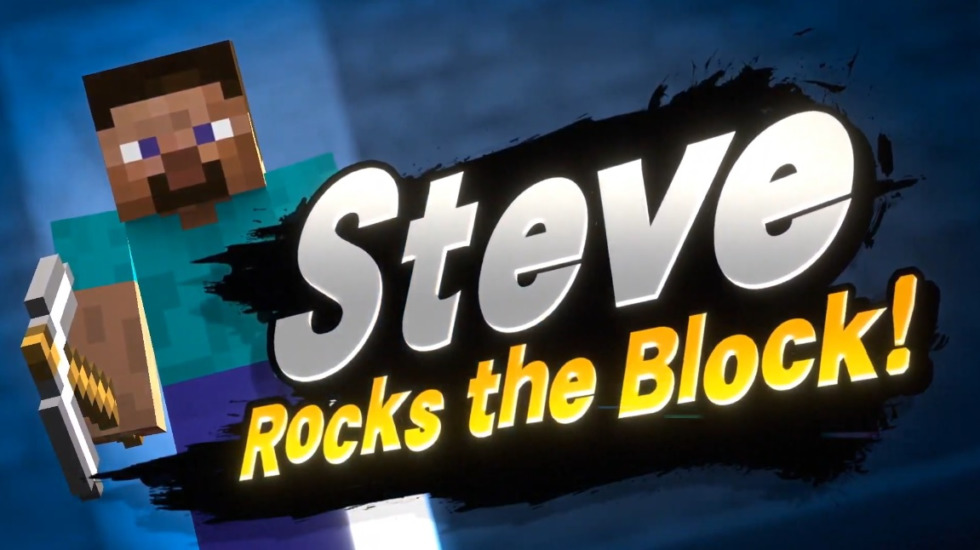 เผยโฉมตัวละครใหม่จาก Super Smash Bros. กับ Steve ยอดนักสร้างจาก Minecraft 1 Super Smash Bros Ultimate Steve