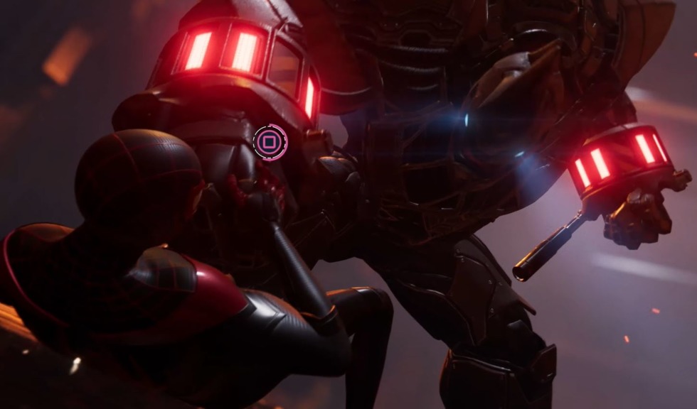 ชม Miles Morales และ Peter Parker ต่อสู้กับ Rhino ในตัวอย่างบอสไฟท์ของ Spider-Man: Miles Morales 1 watch the first spider man miles morales rhino boss fight ps5 gameplay in 4k